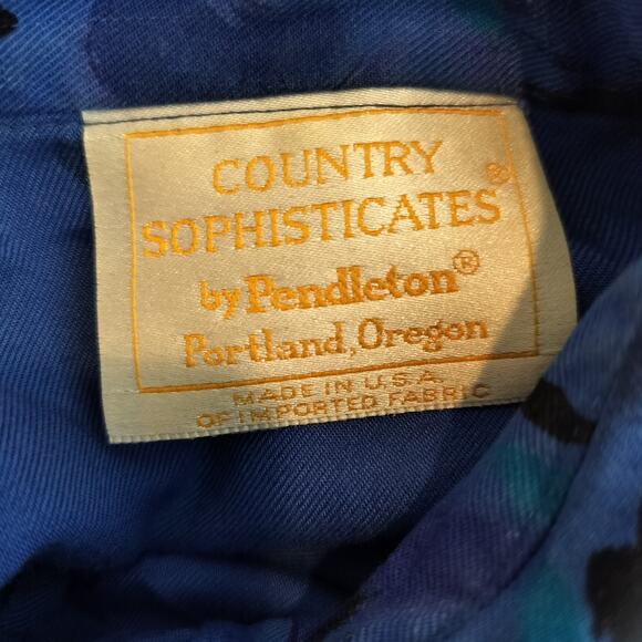 Vintage Pendleton Country Sophisticates Blouse Floral - Picture 10 of 11